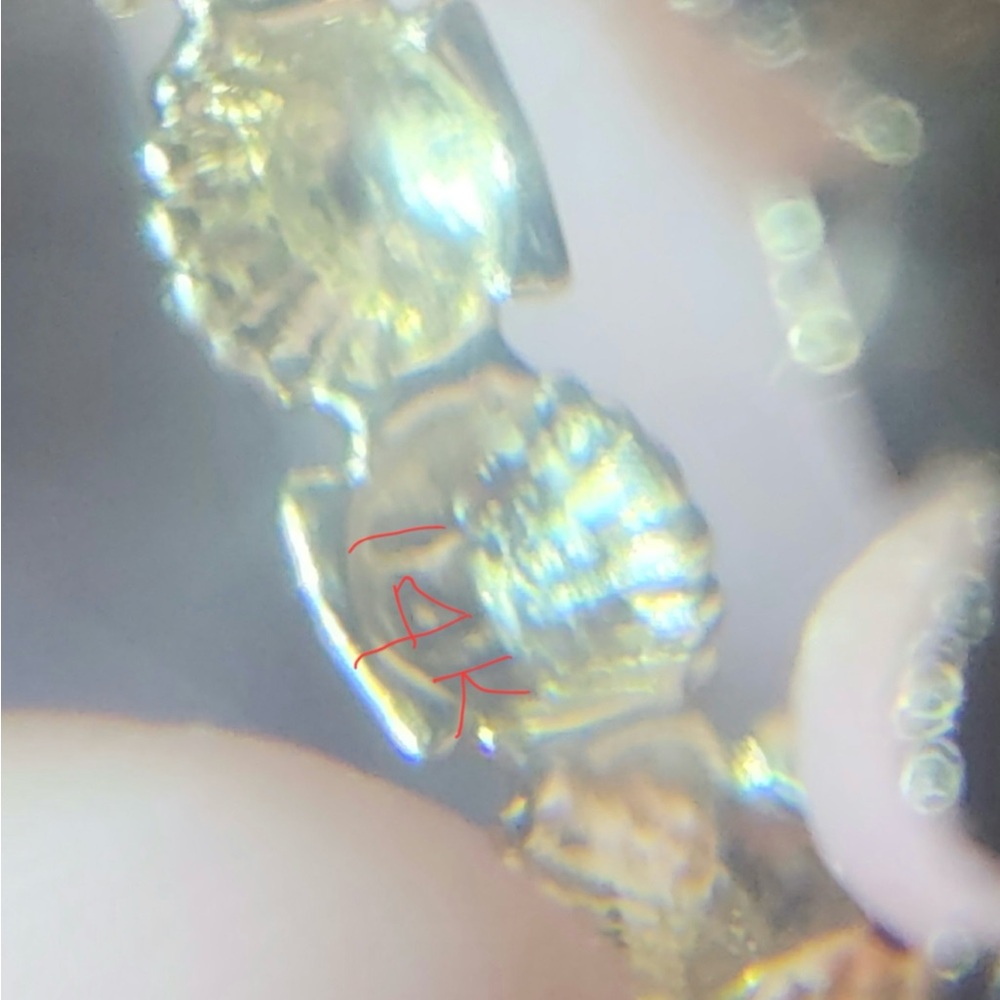 14k solid yellow gold seashell shell ring size 6 - Picture 4 of 4